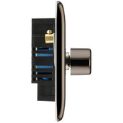 BG Electrical Nexus Metal Black Nickel - Triple, 2 way push 200W