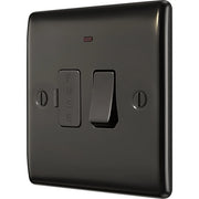 BG Electrical Nexus Metal Black Nickel - Switched and fused with indicator