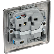 BG Electrical Nexus Metal Black Nickel - Switched and fused with indicator