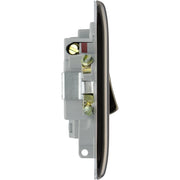 BG Electrical Nexus Metal Black Nickel - Switched and fused with indicator