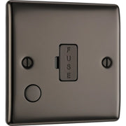 BG Electrical Nexus Metal Black Nickel - Unswitched and fused with flex outlet