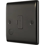 BG Electrical Nexus Metal Black Nickel - Unswitched and fused with flex outlet