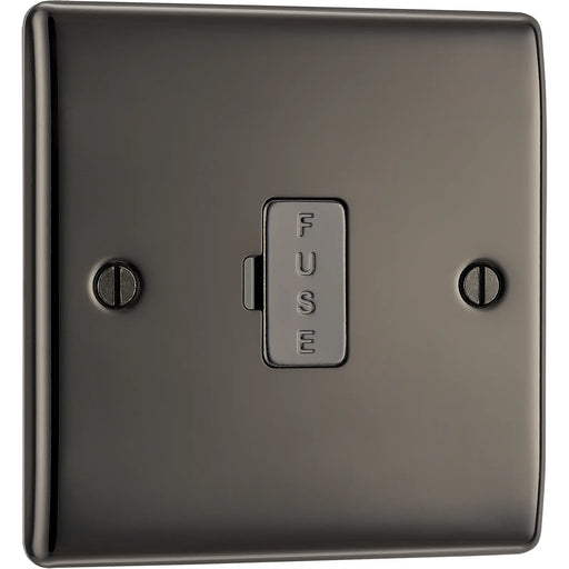BG Electrical Nexus Metal Black Nickel - Unswitched and fused