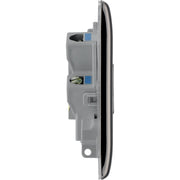 BG Electrical Nexus Metal Black Nickel - Unswitched and fused
