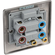 BG Electrical Nexus Metal Black Nickel - 45A, double pole, single plate, with indicator