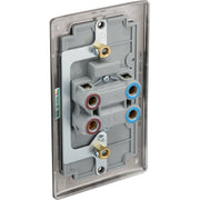 BG Electrical Nexus Metal Black Nickel - 45A, double pole, large plate, with indicator