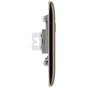 BG Electrical Nexus Metal Black Nickel - Single, RJ45 data socket