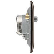 BG Electrical Nexus Metal Black Nickel - Quadplex, 2 x sat, BT outlet and co-ax returned - screened