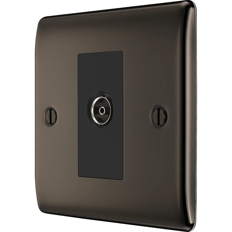BG Electrical Nexus Metal Black Nickel - Single, isolated, co-axial