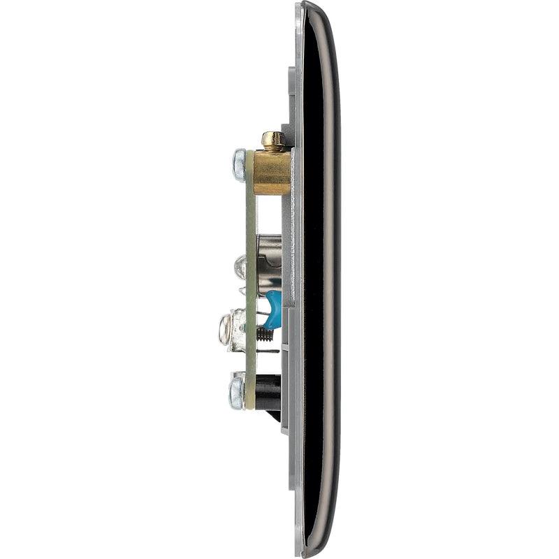 BG Electrical Nexus Metal Black Nickel - Double, isolated, co-axial