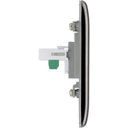 BG Electrical Nexus Metal Black Nickel - Single, RJ11 telephone socket