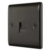 BG Electrical Nexus Metal Black Nickel - Single, telephone socket, master