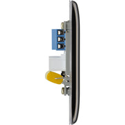 BG Electrical Nexus Metal Black Nickel - Single, telephone socket, master