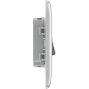 BG Electrical Nexus Metal Brushed Steel - Double, 2 way switch