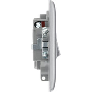 BG Electrical Nexus Metal Brushed Steel - Switched and fused