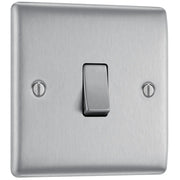 BG Electrical Nexus Metal Brushed Steel - Intermediate switch