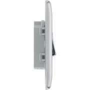 BG Electrical Nexus Metal Brushed Steel - Bell Push Switch