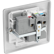 BG Electrical Nexus Metal Brushed Steel - Single switched, double pole