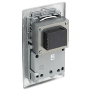 BG Electrical Nexus Metal Brushed Steel - 115/240V dual voltage shaver socket
