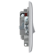 BG Electrical Nexus Metal Brushed Steel - Switched and fused with indicator