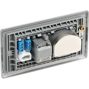 BG Electrical Nexus Metal Brushed Steel - Quadplex, 2 x sat, BT outlet and co-ax returned - screened
