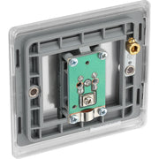 BG Electrical Nexus Metal Brushed Steel - Single, satellite