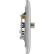 BG Electrical Nexus Metal Brushed Steel - Single, satellite