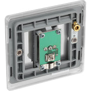 BG Electrical Nexus Metal Brushed Steel - Single, isolated, co-axial