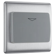 BG Electrical Nexus Metal Brushed Steel - Hotel key card switch