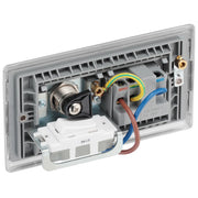 BG Electrical Nexus Metal Brushed Steel - Single, key controlled, double pole