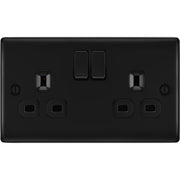 BG Electrical Nexus Metal Matt Black - Double, switched, double pole