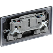 BG Electrical Nexus Metal Matt Black - Double, switched, double pole