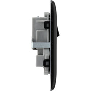 BG Electrical Nexus Metal Matt Black - Double, switched, double pole