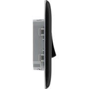 BG Electrical Nexus Metal Matt Black - Double, 2 way switch