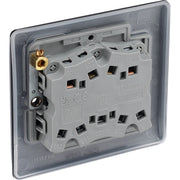 BG Electrical Nexus Metal Matt Black - Triple, 2 way switch