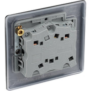 BG Electrical Nexus Metal Matt Black - Triple pole fan isolator