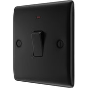 BG Electrical Nexus Metal Matt Black - 20A, double pole, with indicator