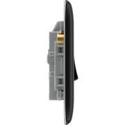 BG Electrical Nexus Metal Matt Black - 20A, double pole, with indicator