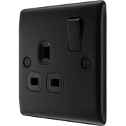BG Electrical Nexus Metal Matt Black - Single, switched, single pole