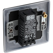 BG Electrical Nexus Metal Matt Black - Single, 2 way push 200W