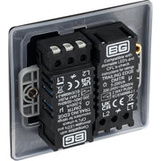 BG Electrical Nexus Metal Matt Black - Double, 2 way push 200W