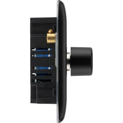 BG Electrical Nexus Metal Matt Black - Double, 2 way push 200W