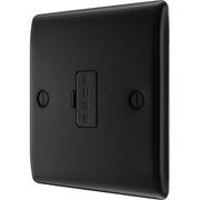 BG Electrical Nexus Metal Matt Black - Unswitched and fused