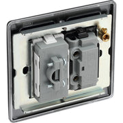 BG Electrical Nexus Metal Matt Black - Unswitched and fused with flex outlet