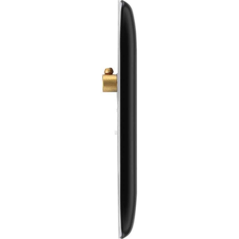 BG Electrical Nexus Metal Matt Black - Single, blank plate