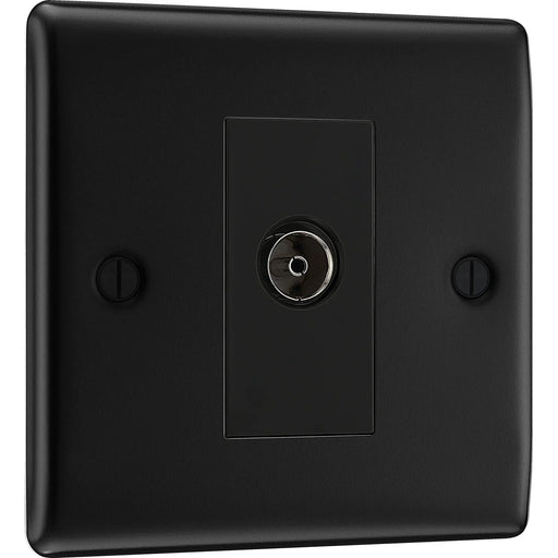 BG Electrical Nexus Metal Matt Black - Single isolated, co-axial
