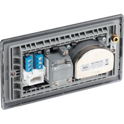 BG Electrical Nexus Metal Matt Black - Quadplex 2 x sat, BT outlet and co-ax returned - screened