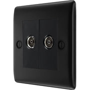 BG Electrical Nexus Metal Matt Black - Double co-axial