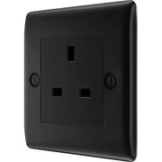 BG Electrical Nexus Metal Matt Black - Single unswitched, double pole