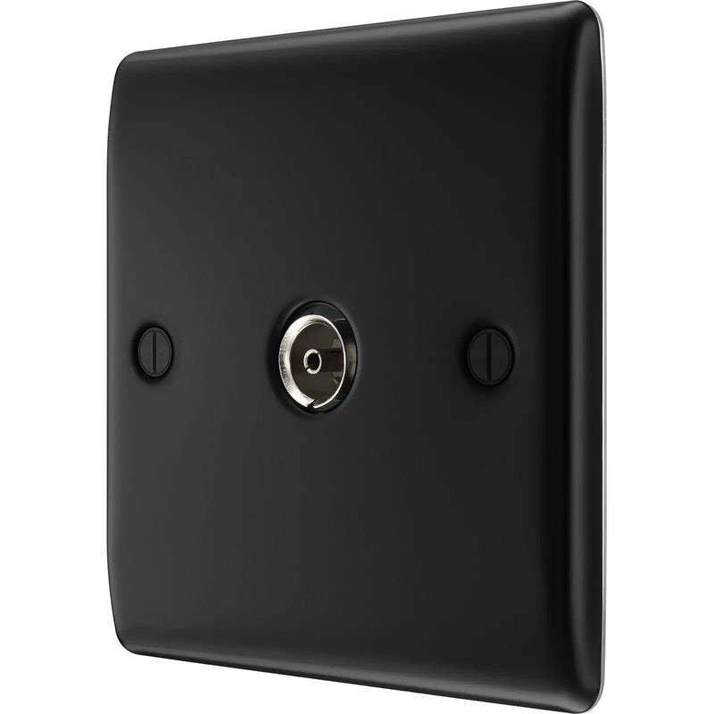 BG Electrical Nexus Metal Matt Black - Single, co-axial
